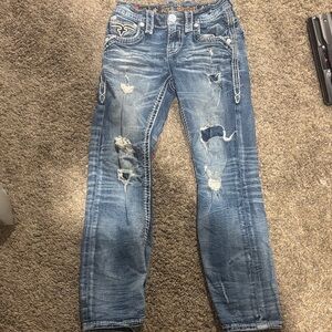 Rock Revival Kids Blue Distressed Jeans